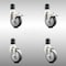 Service Caster 4 Inch 316SS Thermoplastic Rubber Swivel 1-3/4 Inch Stem Caster Lock Brake, 2PK SCC-SS316TTLEX20S414-TPRB-2-S-2-134 - alternate 4